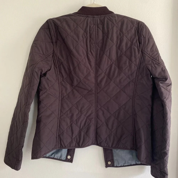 GAP Eggplant Purple Quilted Lightweight Bomber Jacket Size  XS - Picture 5 of 9